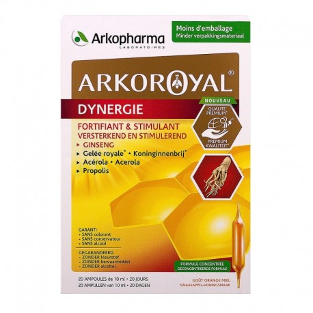 ARKOROYAL DYNERGIE FORTIFIANT ET STIMULANT X20 AMPOULES