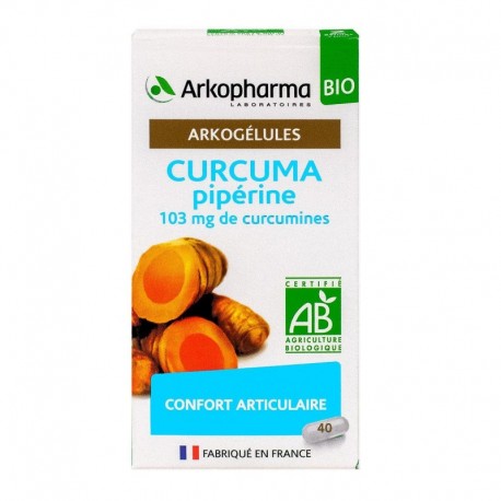 ARKOGELULES Curcuma + Pipérine Bio Gél Fl/40