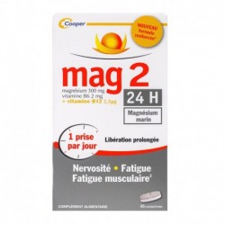 MAG 2 24H FORMULE RENFORCÉE X45 COMPRIMÉS