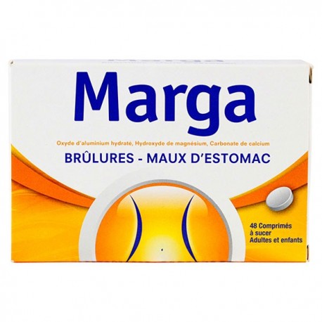 MARGA MAUX D'ESTOMAC 48 COMPRIMES A SUCER