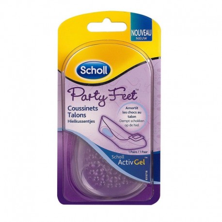 SCHOLL ACTIVGEL PARTY FEET COUSSINETS TALONS - COUSSINETS PLANTAIRE X2