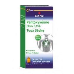 CLARIX PENTOX 0,15% Sp tx sèche Ad Fl/200ml