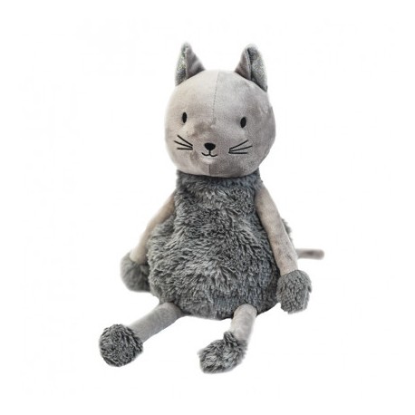 BOUILL COZY PELUCHE CHAT GRIS SOFRAMAR
