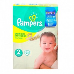 PAMPERS NEW BABY CHANGE COMPLET T2 3-6kg PAQUETX31