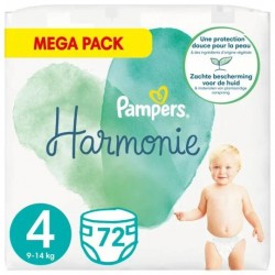 COUCHES PAMPERS HARMONIE T4 X72