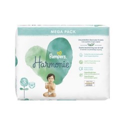 COUCHES PAMPERS HARMONIE T3 X80