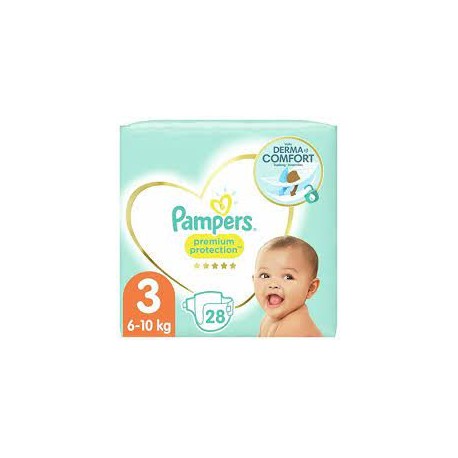 COUCHES PAMPERS PREMIUM PROTECTION 3 6-10KG X28