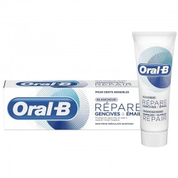 ORAL B DENTIFRICE REPARE GENCIVE EMAIL BLANCHEUR TUBE 75ML