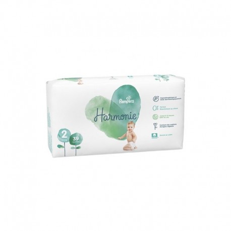 PAMPERS HARMONIE COUCHES T2 X39